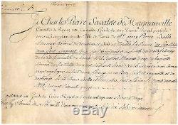 Turgot Letter Signed With Apostille Autograph (1776 / Versailles)