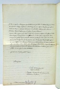 Two autograph letters signed PASSAC on public order at balls, Orléans, 1782