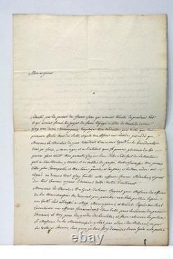 Two autograph letters signed PASSAC on public order at balls, Orléans, 1782