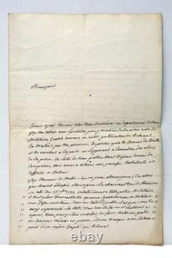 Two autograph letters signed PASSAC on public order at balls, Orléans, 1782
