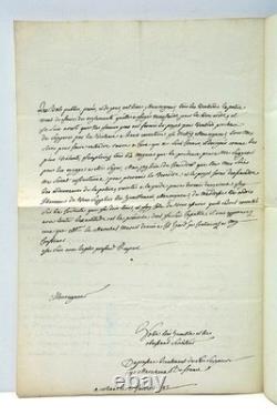 Two autograph letters signed PASSAC on public order at balls, Orléans, 1782
