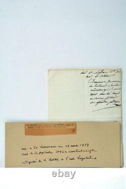 Two autograph letters signed PASSAC on public order at balls, Orléans, 1782