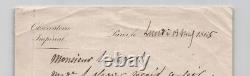 Urbain Le Verrier Signed autograph letter European telegraphs 1865