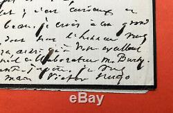 Victor Hugo Autograph Letter Signed In Aglaüs Bouvenne