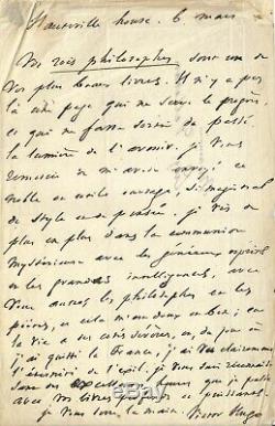 Victor Hugo Autograph Letter Signed Spiritualism, France And Exile