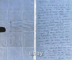 Victor Hugo Beautiful Autographed Letter Signed to Théodore de Banville