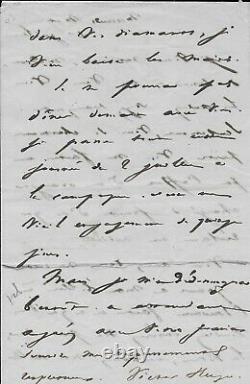 Victor Hugo Signed Autograph Letter