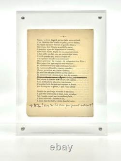 Victor Hugo encourages Ferdinand Buisson Autographed letter signed Guernsey