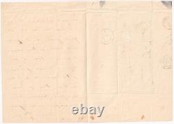 Victor Hugo handwritten signed letter to the poet Adèle Calderar