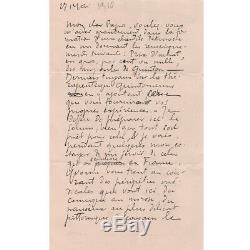 Victor Segalen Rare Signed Autograph Letter To His Father-in-law