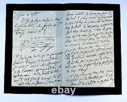 Vidal Paul Autographic Letter Signed, Letter From Deuil, Paris 1898