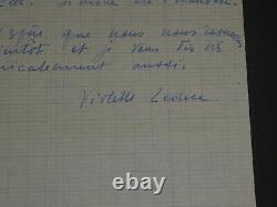 Violette Leduc, Author Autographed Letter to Adriana Salem, 1956
