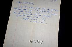 Violette Leduc Autographed Letter Signed to Adriana Salem, 1959