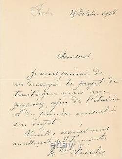 Violin Henriette Fuchs 5 Autograph Letter Signed Cantate Bach