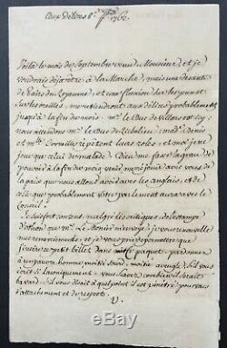 Voltaire Beautiful Letter Signed Letter Signed In September 1762