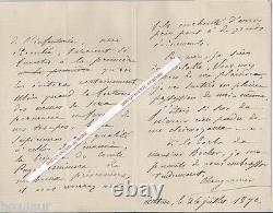 War 1870 Autographed letter signed by CHANGARNIER General Governor of Algeria