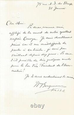 William Bouguereau Signed Autograph Letter