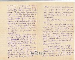 X. Lignac Resistance Barsacq Letter Anouilh Autograph Letter Signed Lassaigne