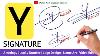 Y Signature Style Simple Name Y Signature Style Name Y Signature Eyes Name