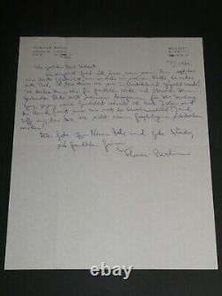 Yohanan Boehm - Autographed Letter and Dedicated Photo, in Jerusalem 1984