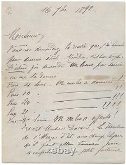 Yvette GUILBERT / Letter, signed autograph / About her career and successes