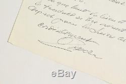 Zadkine Autograph Letter Signed Edition Sending Original Autograph 1960
