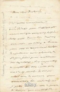Zoologist Doctor Louis Duvernoy Autograph Letter Signed Friedrich Meckel 1843