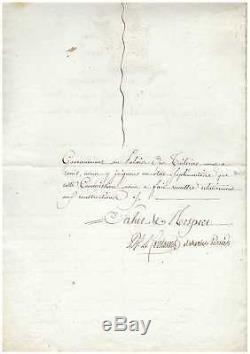 (napoleon) / Chteau Des Tuileries / Charles Percier Letter Signed (1801)