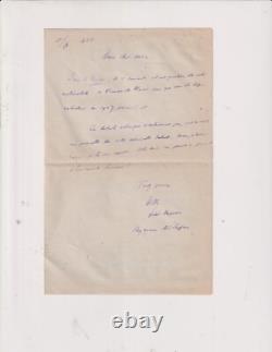 15 Septembre 1925. Willy. Lettre autographe signée. Colette. Fernand Gregh. RRRR