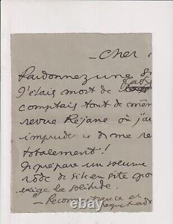 16 Dé. 1910. Jean Cocteau. Lettre de jeunesse autographe signée. Enveloppe. RRRR