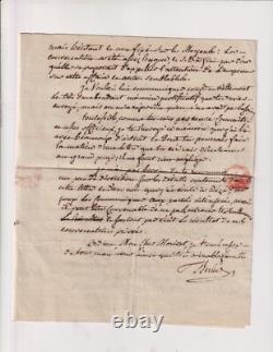 1808. Lettre autographe signée. Théophile Berlier. Affaire Pacot. Curé. Dijon