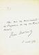 364a-lettre Autographe-signée-jean Rostand-écrivan-3 Août 1951