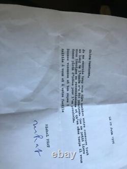 3 Lettres Manuscrites Autographes Signees