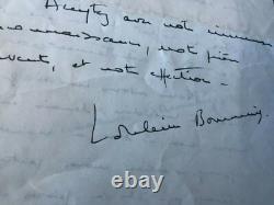 3 Lettres Manuscrites Autographes Signees