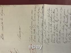 3 Lettres Signées du Maréchal Lecourbe 09/ 1815, Au Duc De Feltre, à Son Épouse