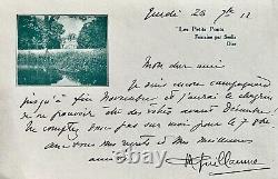 ALBERT GUILLAUME, lettre manuscrite autographe signée à Émile BERR du Figaro