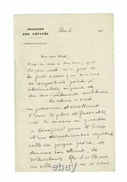 APOLLINAIRE Lettre AUTOGRAPHE signée inédite à Max Jacob 1918