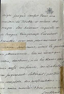 AUGUSTE MAQUET, Recommandation, Lettre manuscrite autographe signée