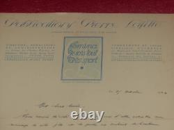 AVIATION JACQUES MORTANE LETTRE AUTOGRAPHE SIGNEE (Ecrivain) 1922 Lafitte