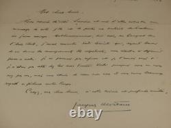 AVIATION JACQUES MORTANE LETTRE AUTOGRAPHE SIGNEE (Ecrivain) 1922 Lafitte