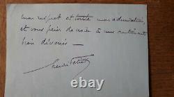 A SAISIR! Lettre autographe signée de Henri Petiet à MARIUS MICHEL reliure