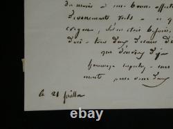 Abbé Félix Coquereau Lettre autographe signée 1848