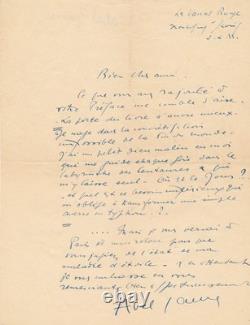 Abel GANCE un petit dieu malin en moi. Belle lettre autographe signée