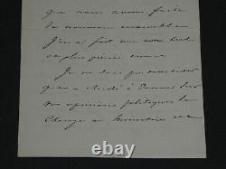 Achille Fould Lettre autographe signée Gouvernement de Juillet 1862 4pages