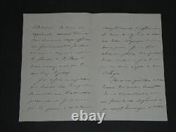 Achille Fould Lettre autographe signée Gouvernement de Juillet 1862 4pages