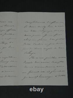 Achille Fould Lettre autographe signée Gouvernement de Juillet 1862 4pages