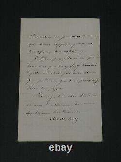 Achille Fould Lettre autographe signée Gouvernement de Juillet 1862 4pages