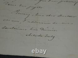 Achille Fould Lettre autographe signée Gouvernement de Juillet 1862 4pages