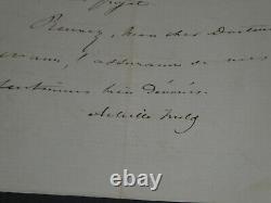 Achille Fould Lettre autographe signée Gouvernement de Juillet 1862 4pages