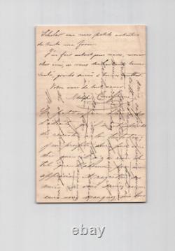 Adolphe Joseph Carcassonne Lettre autographe signée à Scheler 4 pages 1876